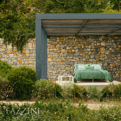 Completo Lenzuola Balza 3 Bordi Raso 300TC KUBRIC 60 Letto Fazzini