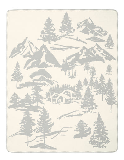 Plaid Reversibile in Caldo Cotone MOUNTAIN DREAMS Soggiorno Borbo