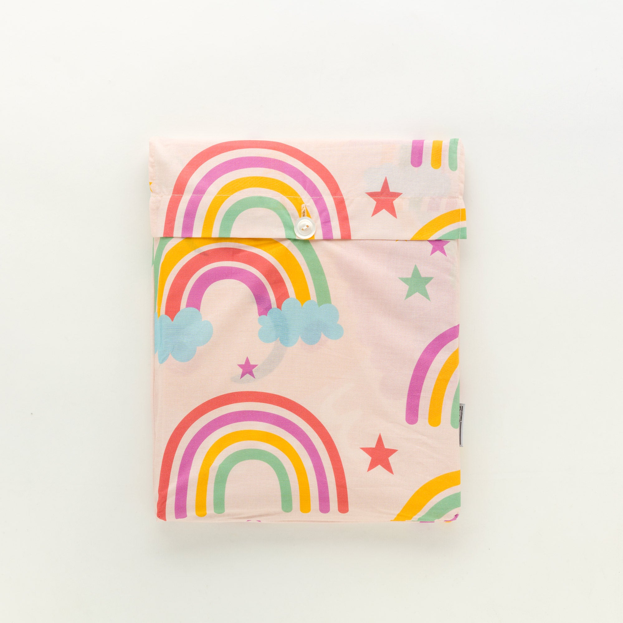 Completo Lenzuola KIDS Percalle Stampato RAINBOW Letto Riviera