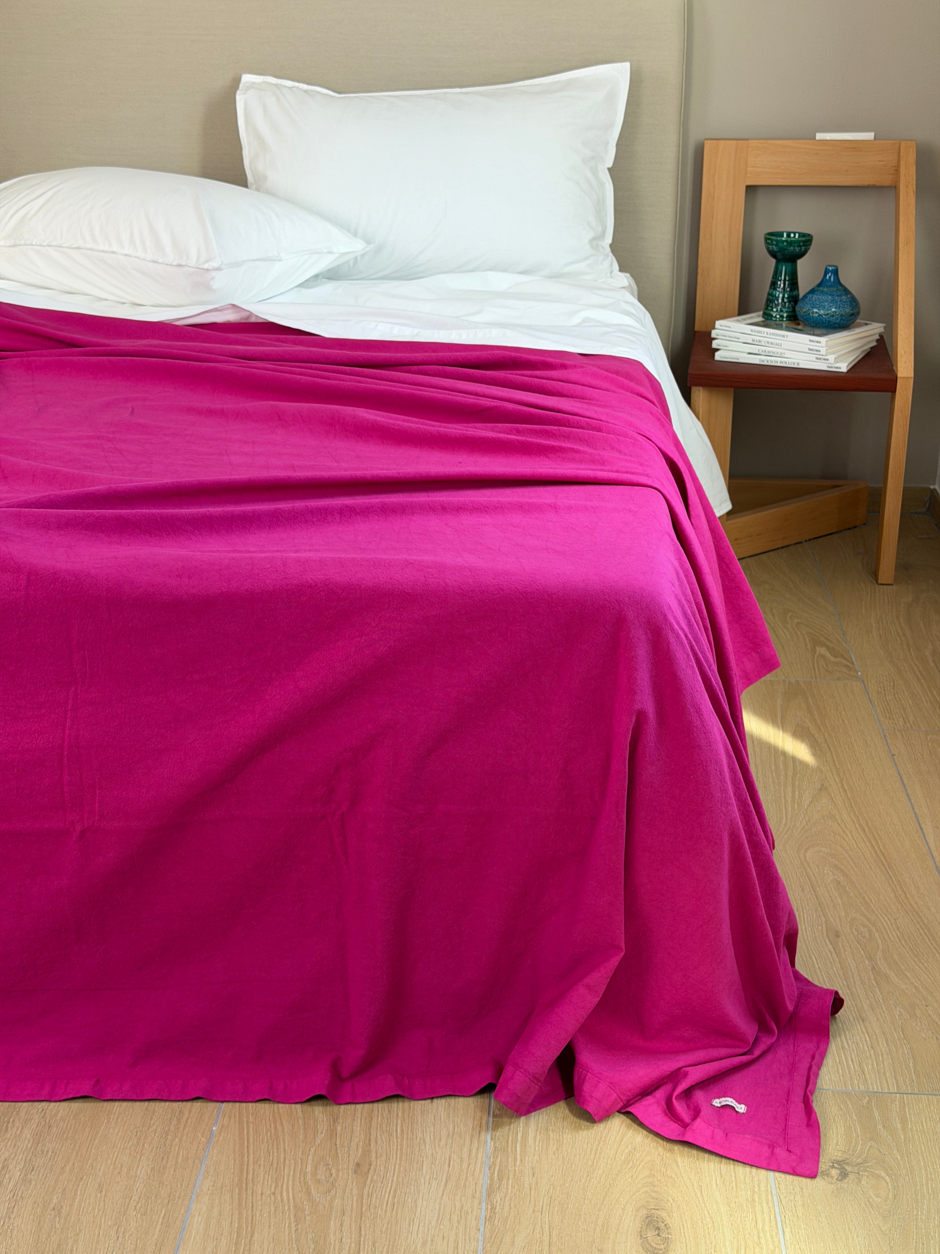 Copriletto No-Stiro ESSENZIALE Letto Moreali Tessile Casa Matrimoniale 270 x 270 Orchidea