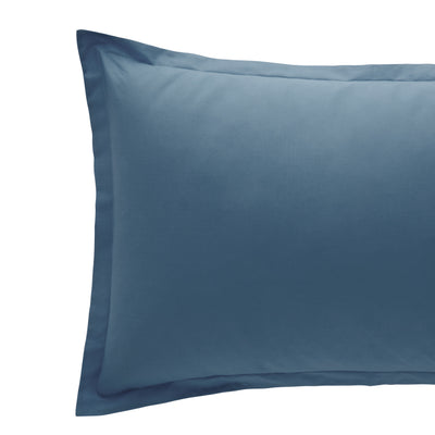 Coppia Federe Cotone MADAPOLAM Letto Riviera 50 x 80 Blu Denim