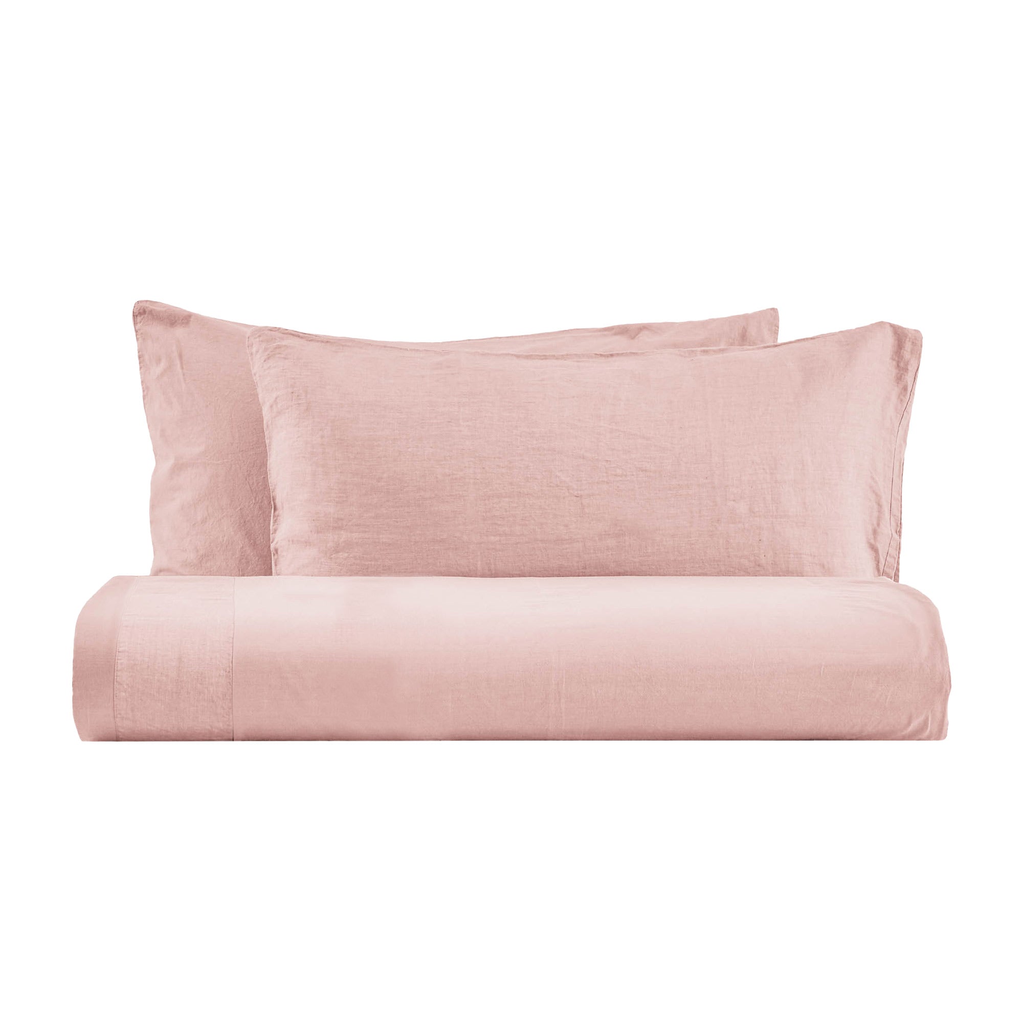 Parure Lenzuola No-Stiro NIRANO LAB Letto Moreali Tessile Casa Matrimoniale Rosa Tenue