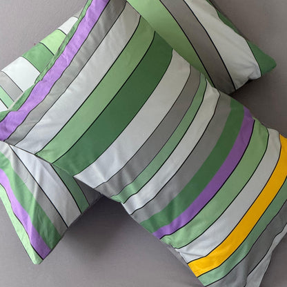 Federa Singola Cotone BAIADERA Letto Moreali Tessile Casa 50 x 80 cm Armonia