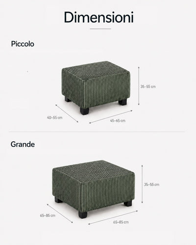 Copri Puff Multi-Stretch Soggiorno Belmarti