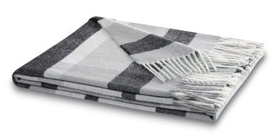 Plaid Sfrangiato Harmony Grey Made in Italy Soggiorno Borbo