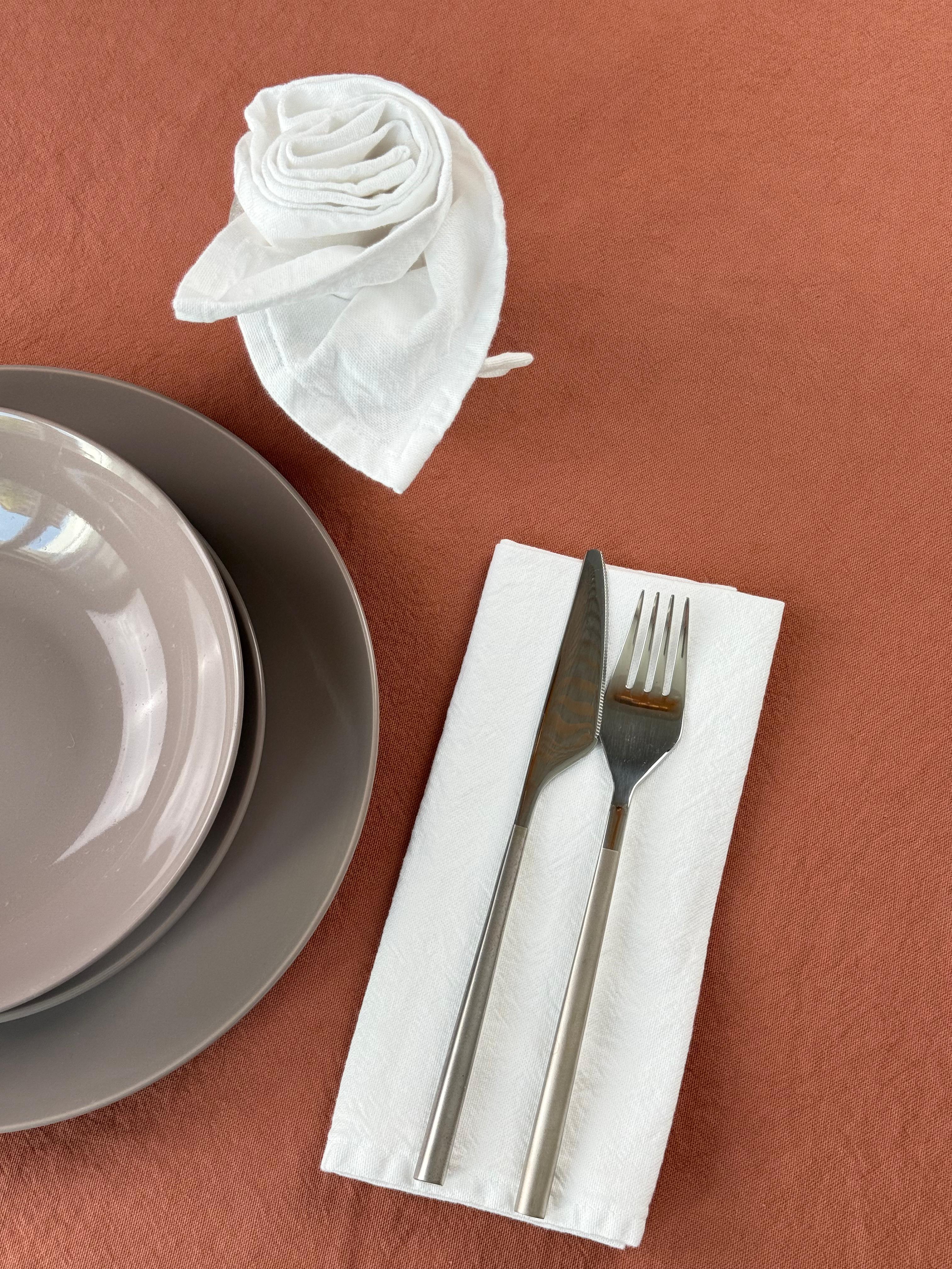 Set 4 Tovaglioli No-Stiro Cotone STONE Cucina Moreali Tessile Casa