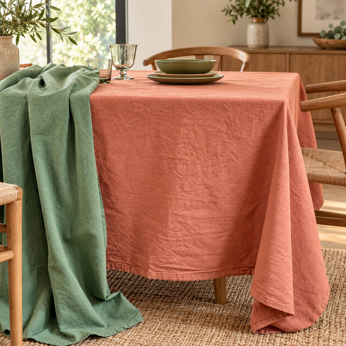 Tovaglia No-Stiro Cotone STONE Cucina Moreali Tessile Casa 150 x 180 Marrakech