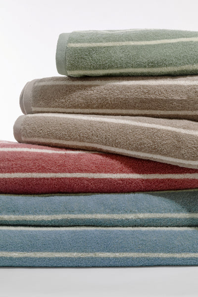 Set Asciugamani Righe Jacquard SAINT LOUIS Bagno Galizzi