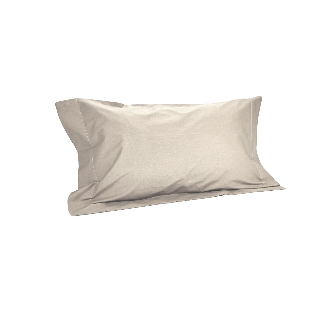 Federe Cuscino In Cotone Percalle Made In Italy - Coppia, 50x80 Cm, Bianco - Foto 6