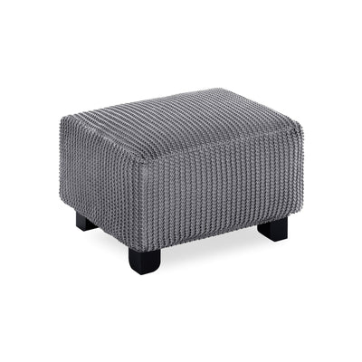 Copri Puff Multi-Stretch Soggiorno Belmarti Piccolo 40-65 cm Antracite