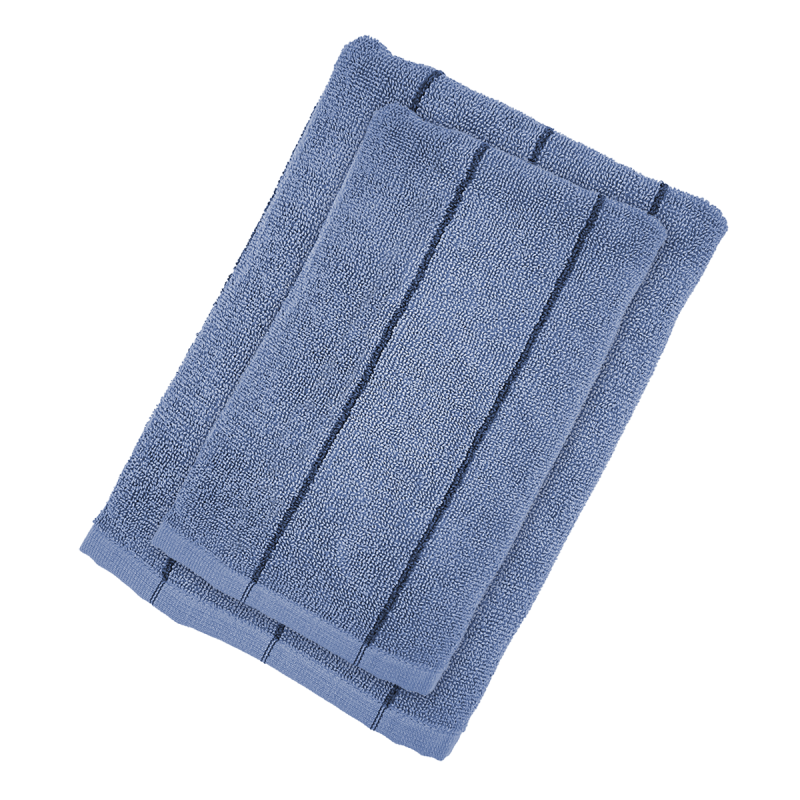 Set Asciugamani Tinto Filo SMART Bagno Fazzini 100 x 50 / 50 x 38 Avio/Navy