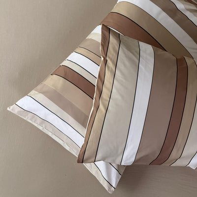 Federa Singola Cotone BAIADERA Letto Moreali Tessile Casa 50 x 80 cm Deserto