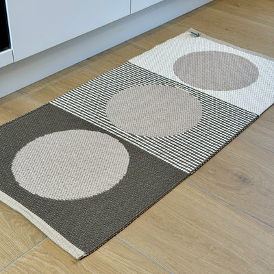 Tappeto Artigianale Jacquard Lino/Cotone POP ART Soggiorno Moreali Tessile Casa