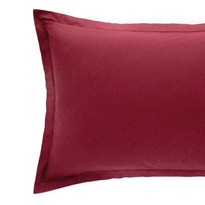 Coppia Federe Cotone MADAPOLAM Letto Riviera 50 x 80 Bordeaux