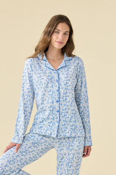 Pigiama Donna Lungo Aperto BLOOM Abbigliamento Moreali Tessile Casa