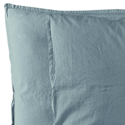 FINE SERIE Coppia Federe Cotone No-Stiro ESSENZIALE Letto Moreali Tessile Casa 50 x 80 cm Ottanio