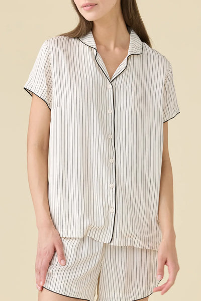 Pigiama Donna Corto Aperto Cherie Abbigliamento Moreali Tessile Casa