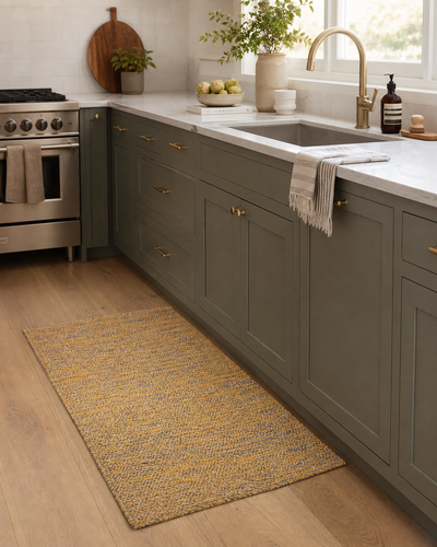 Tappeto Cotone Sale e Pepe Cucina Moreali Tessile Casa 50 x 80 Giallo