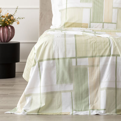 Completo Lenzuola Cotone Stampato JURI Letto Riviera