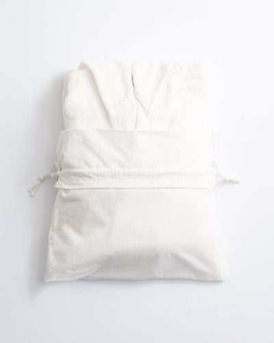 POPUP - Accappatoio Spugna Leggera TRAVEL Bagno Moreali Tessile Casa S Bianco