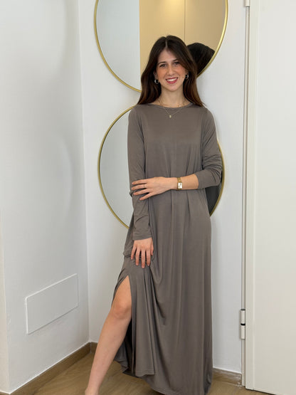 Abito Donna Viscosa Lungo Abbigliamento Moreali Tessile Casa S Tortora