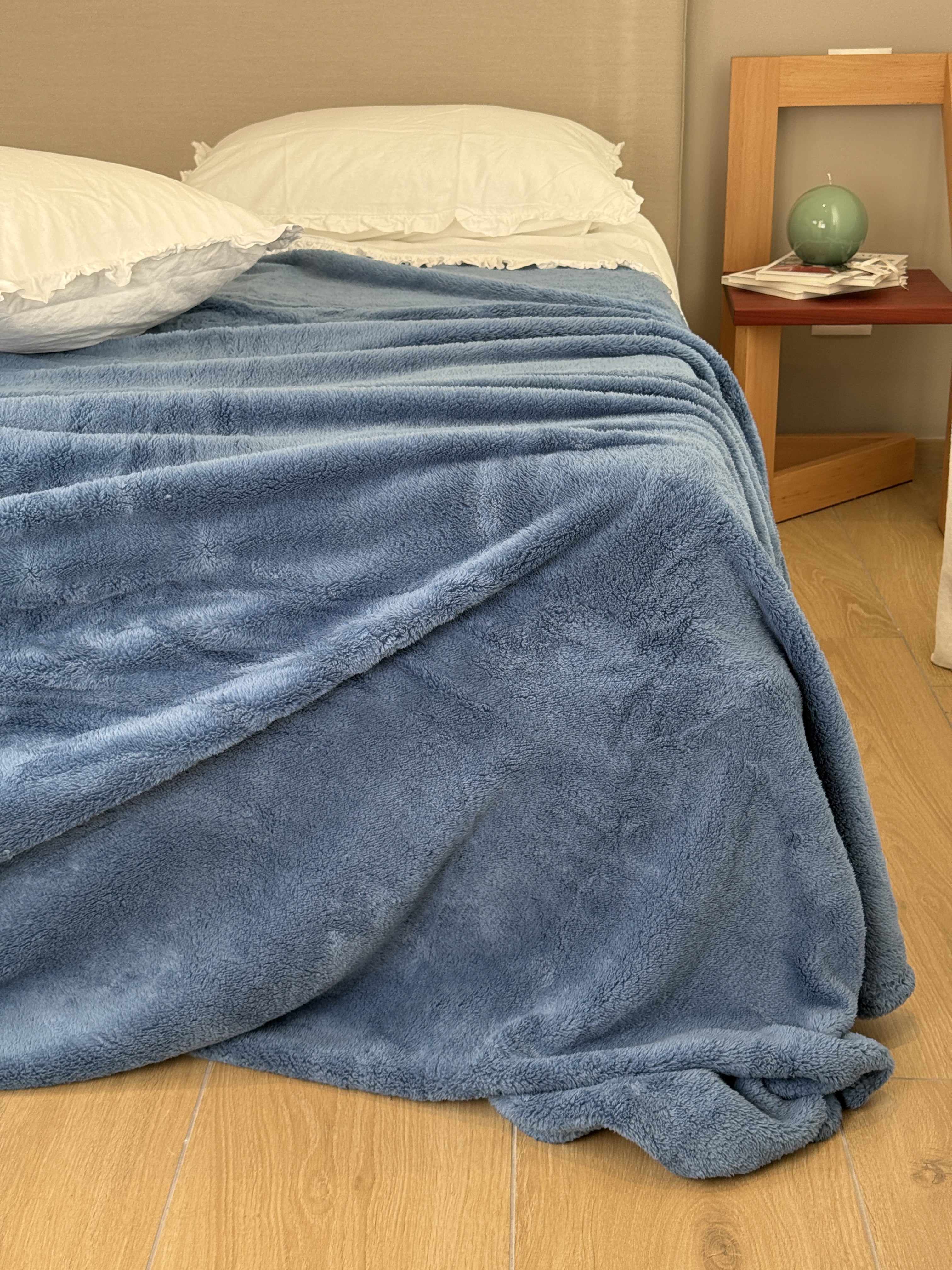 Coperta Extra Soft COCCOLA Soggiorno Moreali Tessile Casa Matrimoniale 250 x 210 Denim