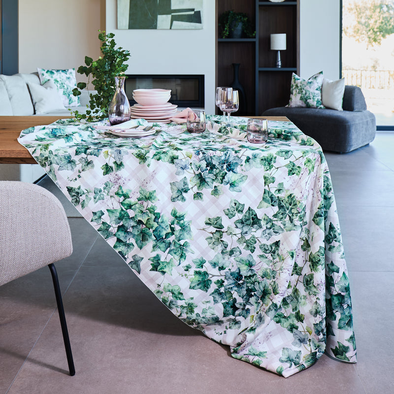Tovaglia Antimacchia Morbida Stampata GIARDINO SEGRETO Cucina Maison Sucrée Quadrata 4 Posti 155x155 Multicolor