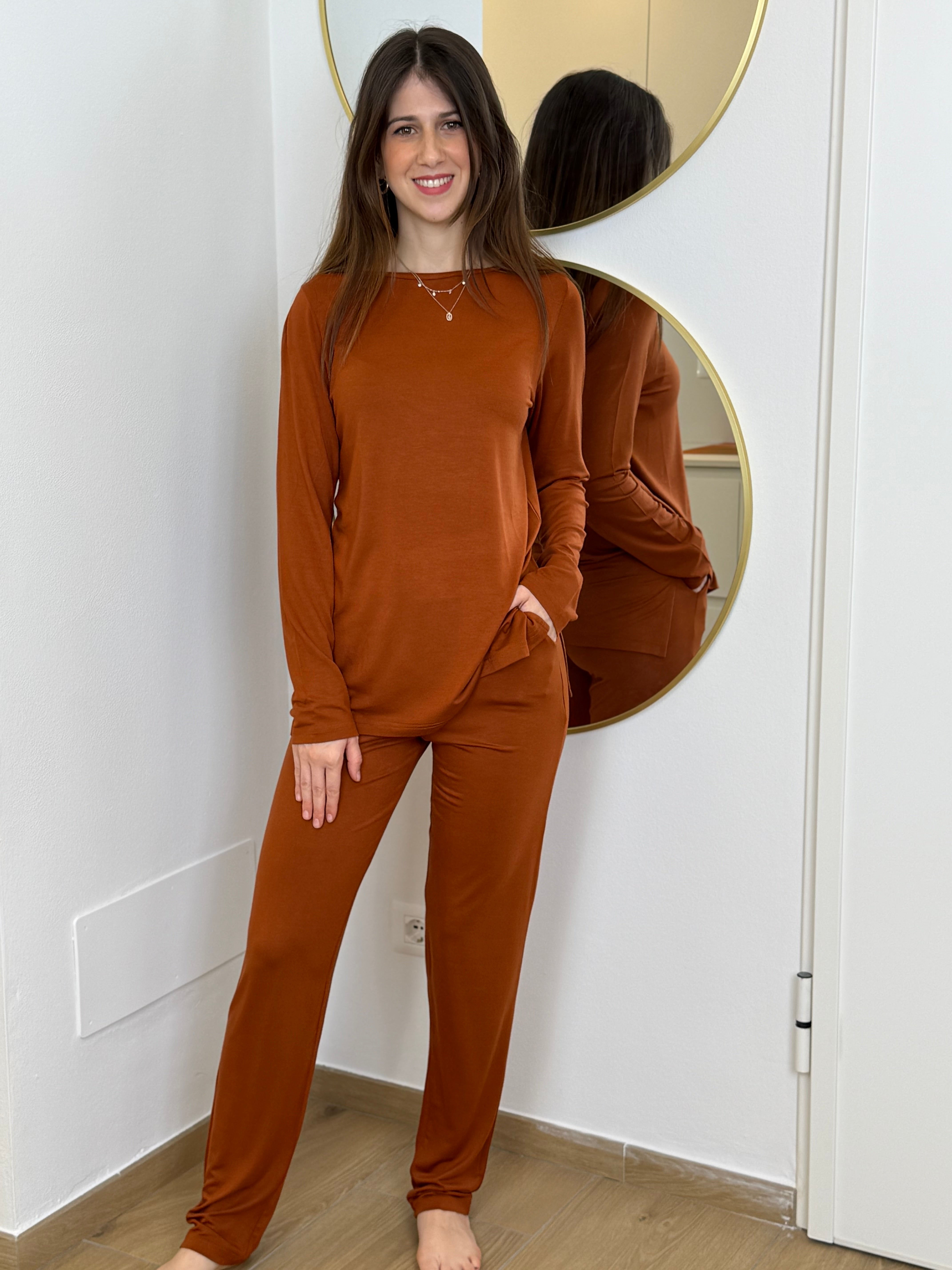 Pigiama Donna Viscosa Naturale Abbigliamento Moreali Tessile Casa S Coccio