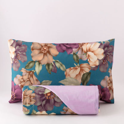 Parure Copripiumino Cotone Stampato Hoara Letto Riviera Matrimoniale Multicolor