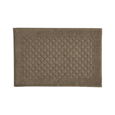 Tappeto Gommato in Spugna Intrecciata CAREZZA Bagno Moreali Tessile Casa 60 x 90 Tortora
