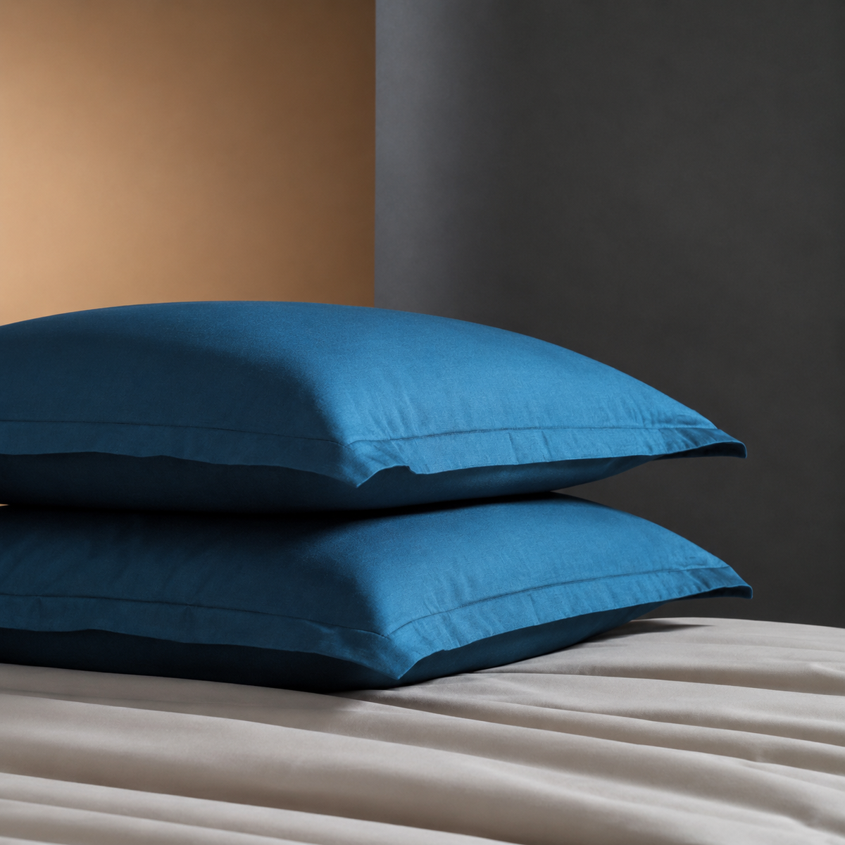 Coppia Federe Cotone Madapolam PAINT Letto Riviera 50 x 80 Ottanio