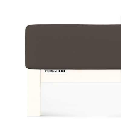 Sotto con Angoli in Jersey PREMIUM Letto Moreali Tessile Casa L - Matrimoniale/Francese | da 140x190 a 160x220 Sabbia Scuro 790