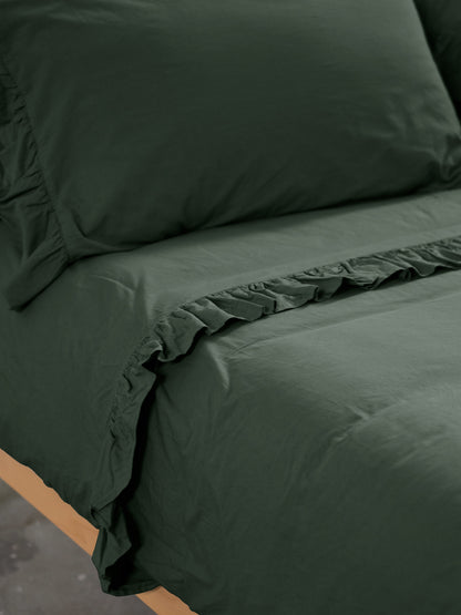 Parure Copripiumino No-Stiro FRAPPA Letto Moreali Tessile Casa Matrimoniale Eden