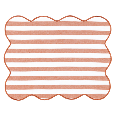 Set 2 Tovagliette EASY STRIPES Cucina Fazzini 35 x 45 Tan