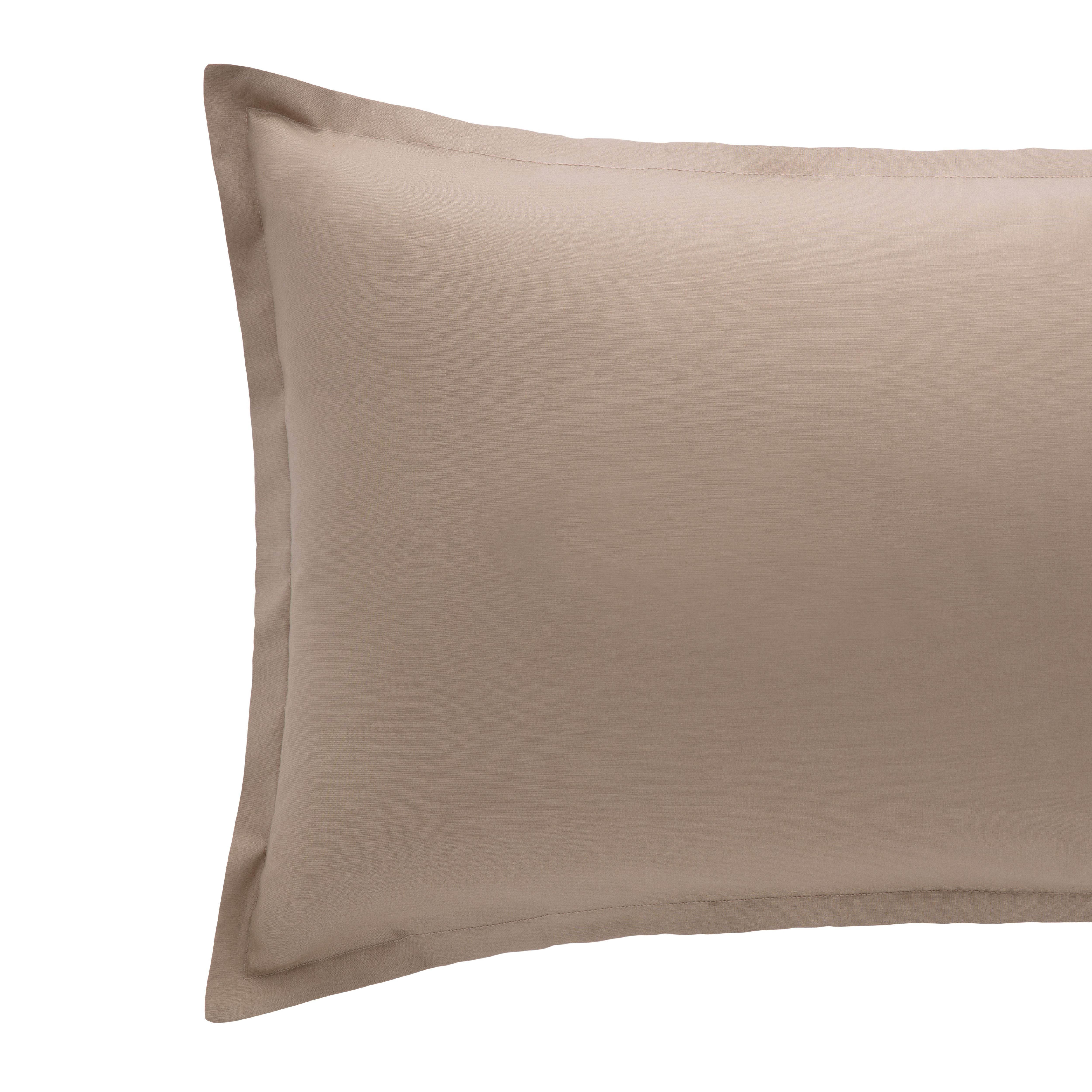 Coppia Federe Cotone MADAPOLAM Letto Riviera 50 x 80 Marron Glacè