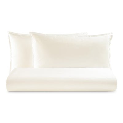 Parure Lenzuola Percalle 200TC Eterno Letto Moreali Tessile Casa Matrimoniale Avorio