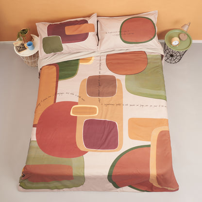 Parure Copripiumino Percalle Stampa Digitale INTRUSI D'AUTORE Letto Moreali Tessile Casa Matrimoniale Corda