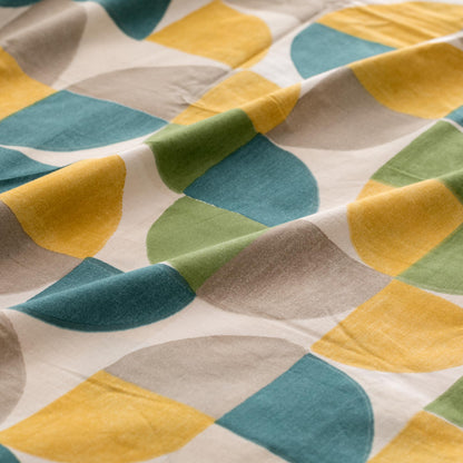 Completo Lenzuola Cotone Stampato Cassio Letto Riviera