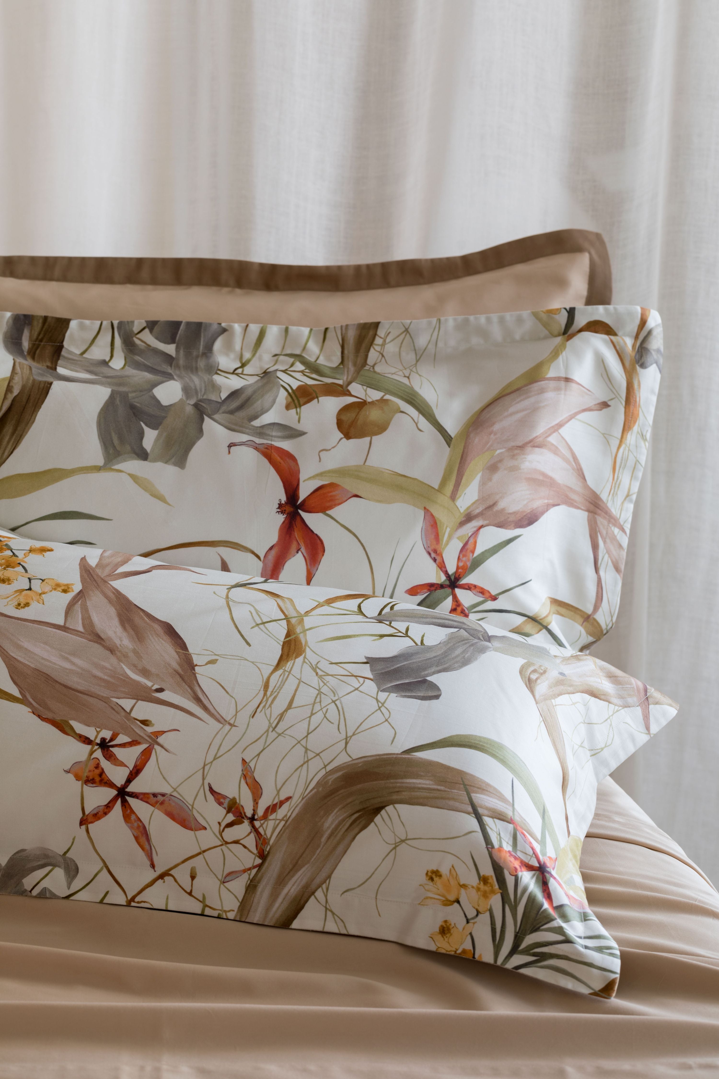 Completo Lenzuola Copriletto Raso 300TC Stampa Digitale PREZIOSA Letto Reevèr Matrimoniale Duna
