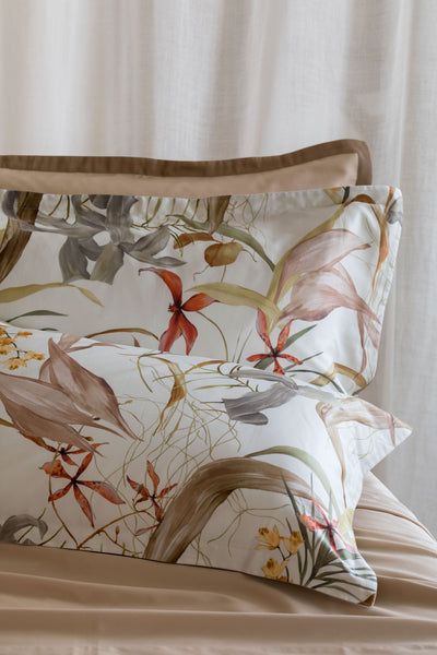Completo Lenzuola Copriletto Raso 300TC Stampa Digitale PREZIOSA Letto Reevèr Matrimoniale Duna