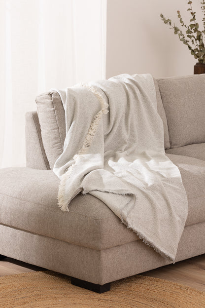 Telo Copritutto Cotone Sale Pepe Namibia Soggiorno Belmarti 230 x 260 Grigio Chiaro