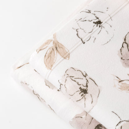 Completo Lenzuola Flanella Cotone Stampato Hermosa Letto Riviera