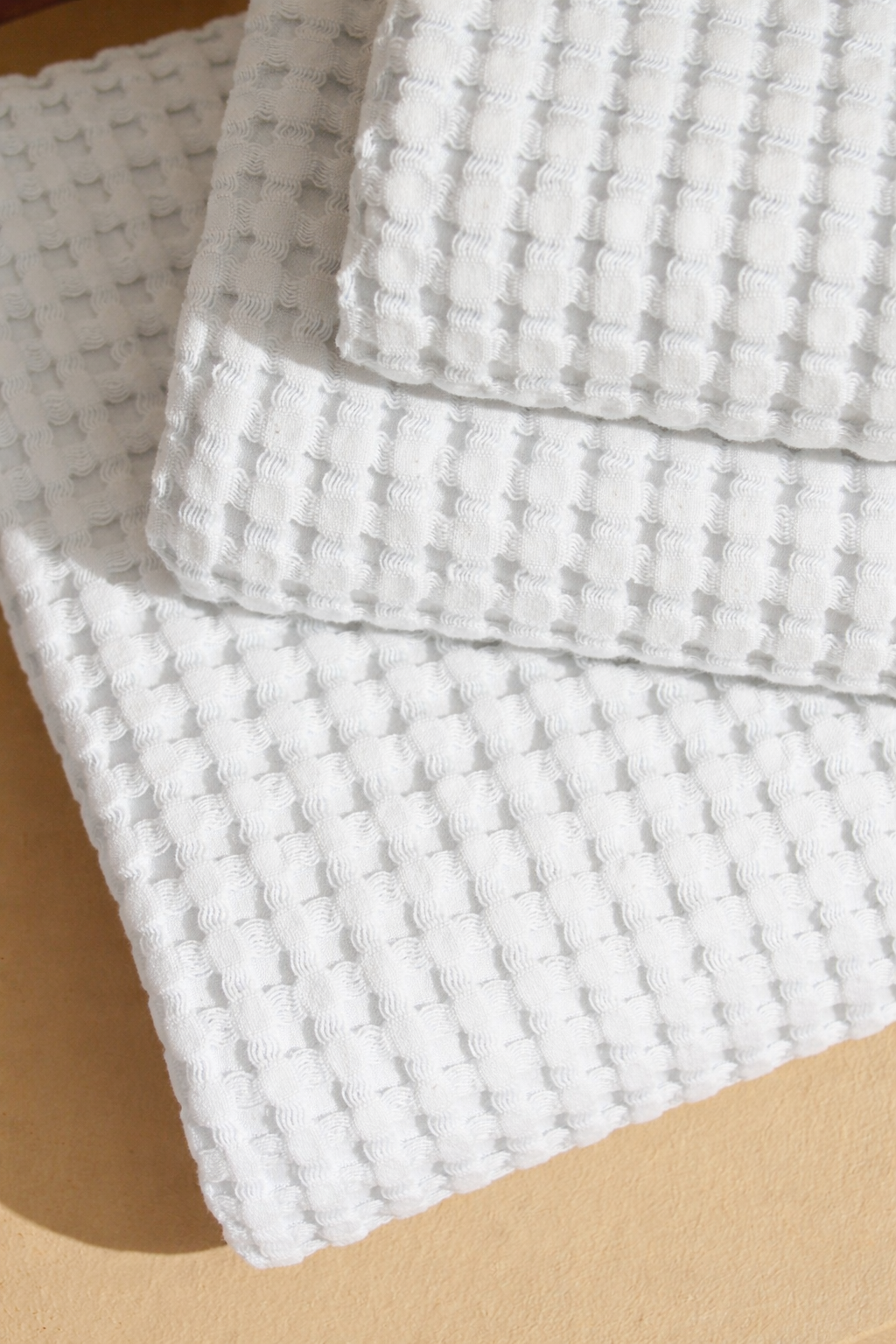 Set Asciugamani Garment Washed APE REGINA Bagno Moreali Tessile Casa 60 x 115 / 50 x 65 Bianco