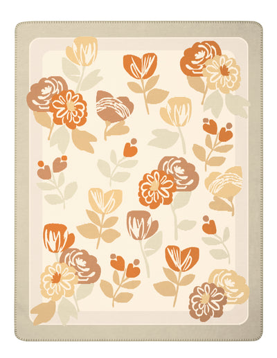 Plaid in Caldo Cotone BLOOM FRAME Soggiorno Borbo