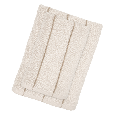Set Asciugamani Tinto Filo SMART Bagno Fazzini 100 x 50 / 50 x 38 Off White/Tan