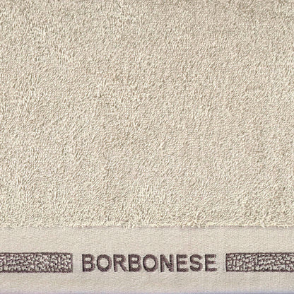Set Asciugamani Borbonese Lounge Bagno Borbonese 60 x 110 / 40 x 60 Sabbia
