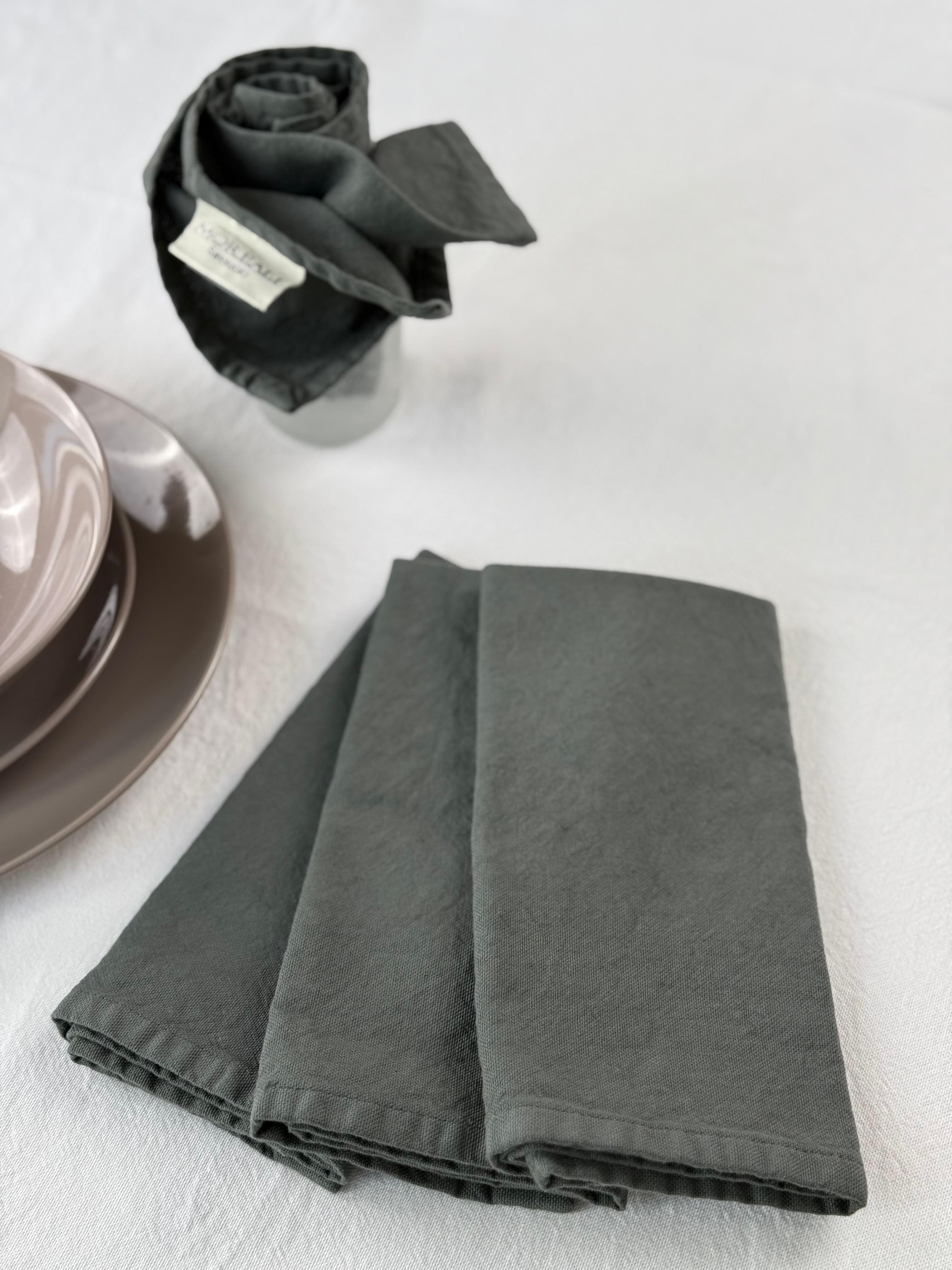 Set 4 Tovaglioli No-Stiro Cotone STONE Cucina Moreali Tessile Casa