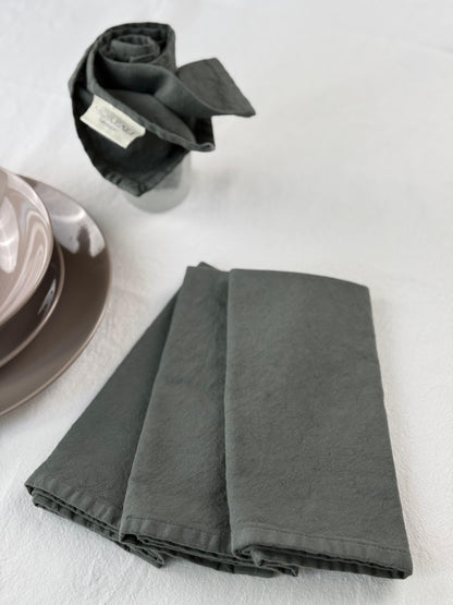 Set 4 Tovaglioli No-Stiro Cotone STONE Cucina Moreali Tessile Casa