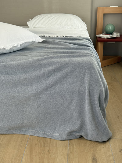 Coperta Pile Battuto ABBRACCIO Soggiorno Moreali Tessile Casa Plaid/Coperta 160 x 210 Grigio Perla U510