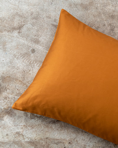 Federa Tinta Unita Raso di Cotone Letto Moreali Tessile Casa 52 x 82 cm Coccio